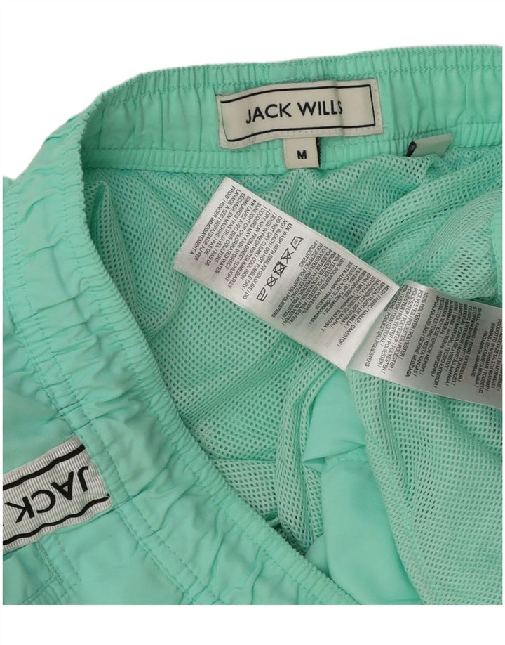 Мужские шорты для плавания Jack Wills с рисунком, средние, бирюзовые, с цветными блоками