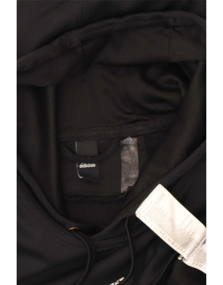 Мужской джемпер с капюшоном Adidas Climawarm, большой черный из полиэстера