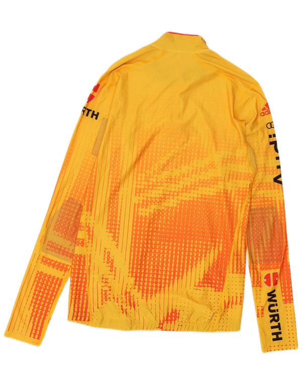 Мужской спортивный костюм-пуловер ADIDAS с графическим рисунком UK 40/42 Medium Yellow Tie Dye