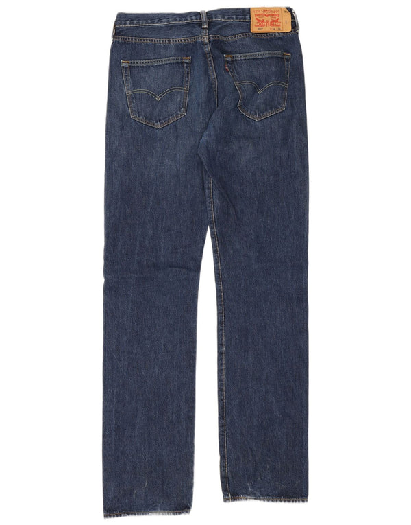 Мужские прямые джинсы Levi's 501 W34 L36 синие, хлопок