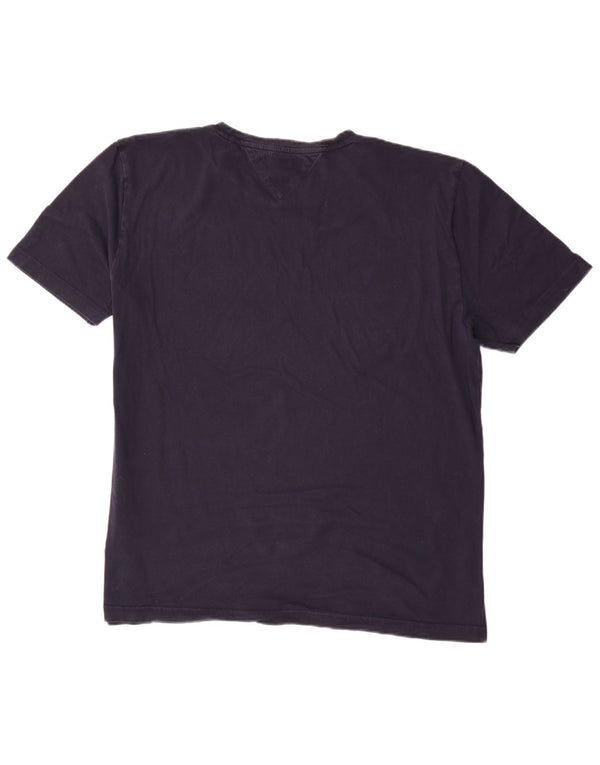 Мужская футболка Tommy Hilfiger Regular Fit с рисунком, топ 3XL, темно-синий, хлопок