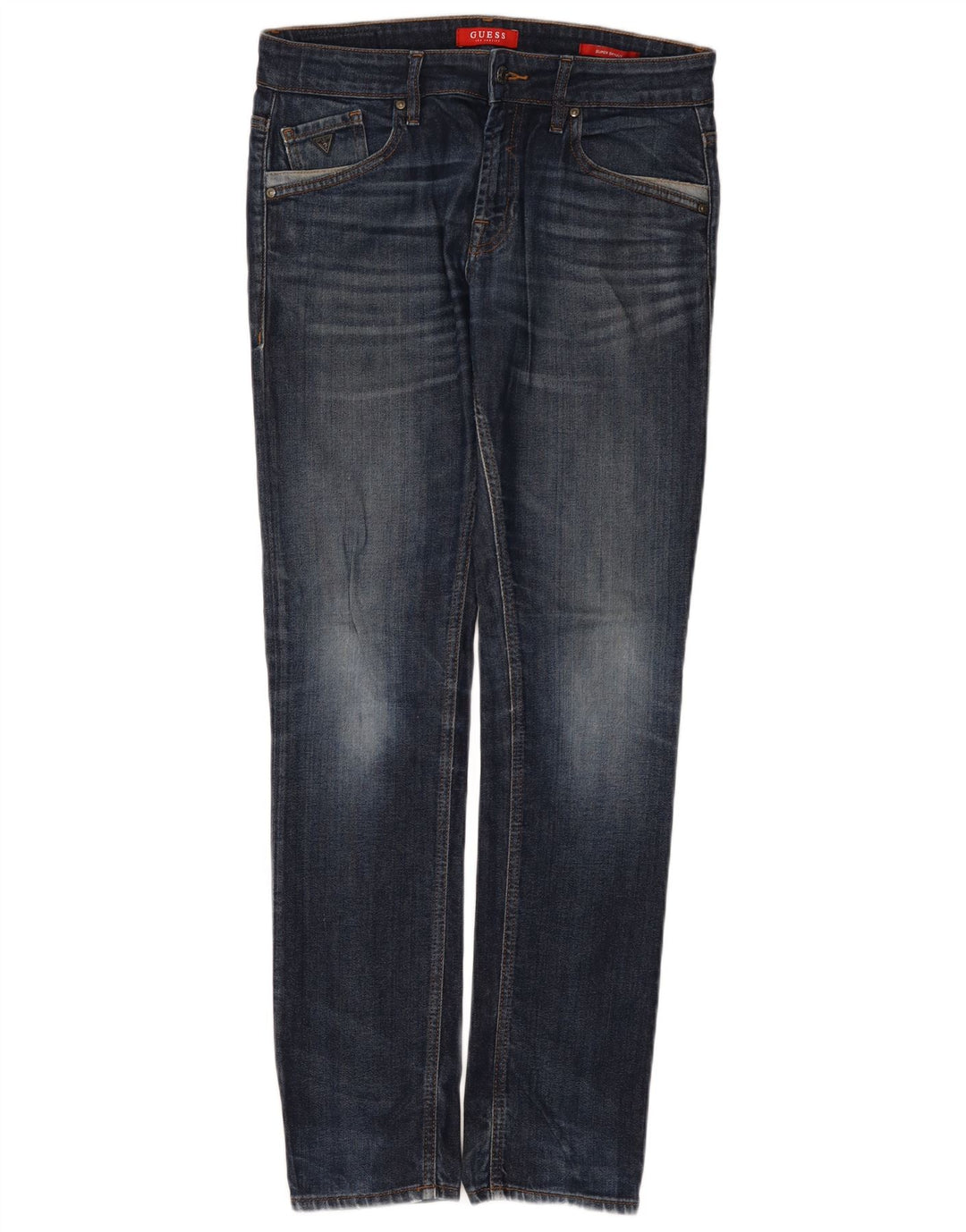 Мужские джинсы суперскинни Guess W33 L32 синие