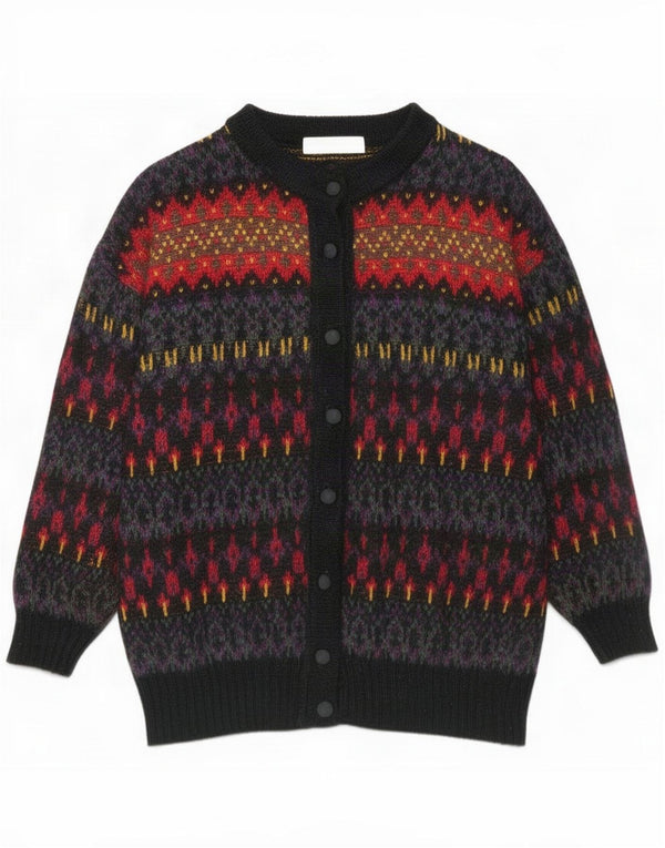 ул. Женский кардиган Bernard, Великобритания, 10/12, маленький черный Fair Isle