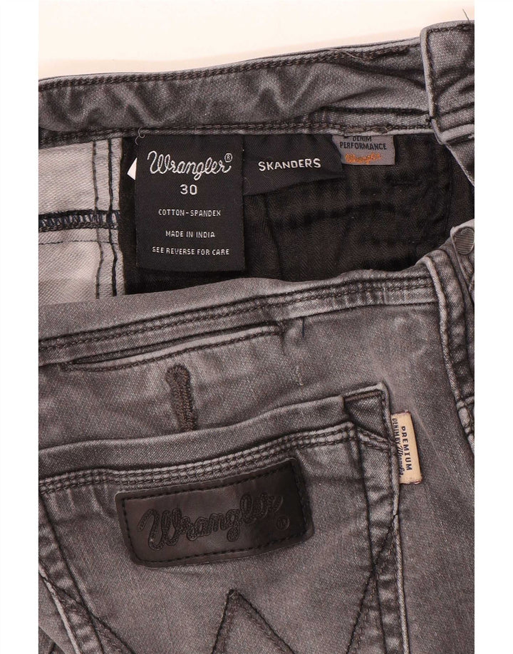 Женские узкие джинсы Wrangler Skanders W30 L31, серый хлопок