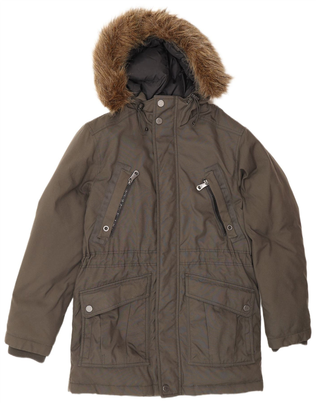 Мужская парка Esprit с капюшоном UK 38 Средний Серый