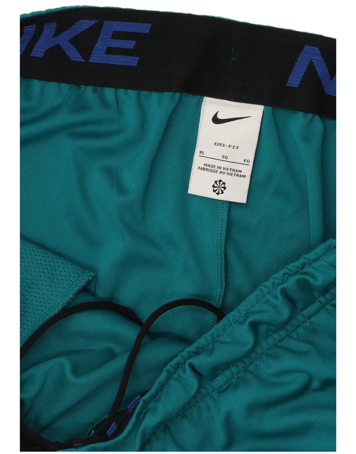 Мужские спортивные шорты Nike Dri Fit XL бирюзового цвета из полиэстера