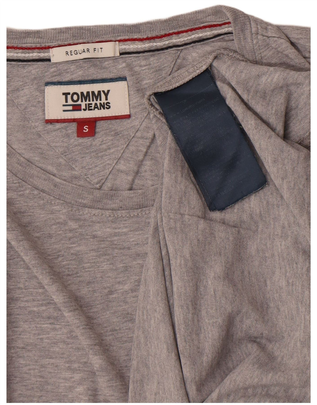 Tommy Hilfiger Мужская футболка стандартного кроя, маленький серый хлопковый топ