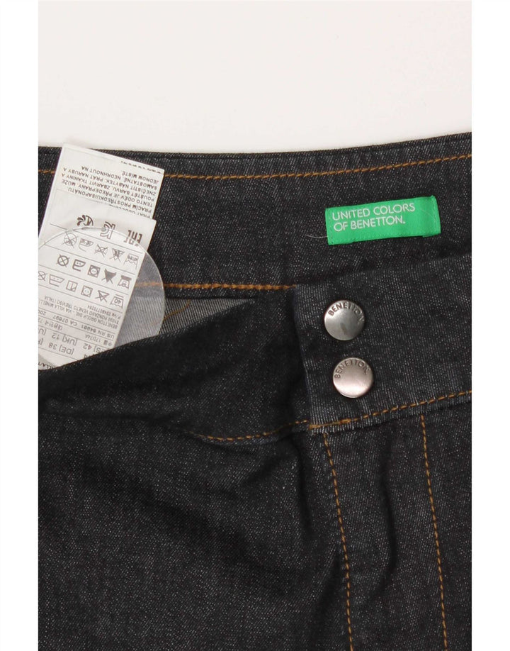 Джинсы Benetton женские Bootcut UK 12 Medium W32 L34 Темно-синие, хлопок