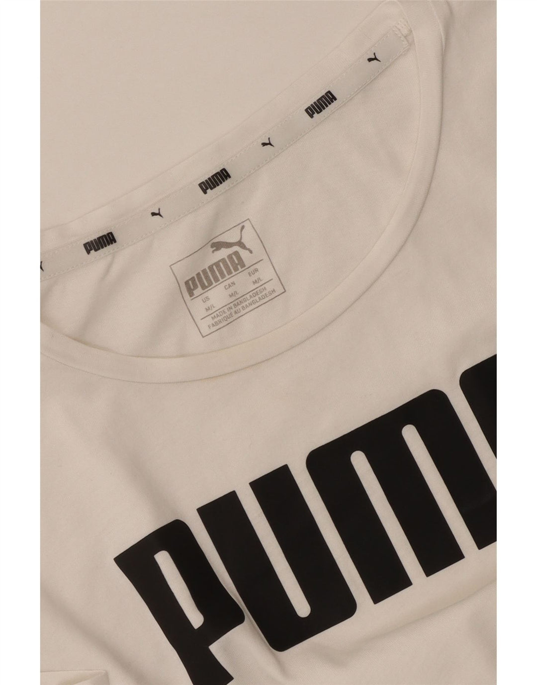 Женская футболка с рисунком Puma Top UK 12, средний белый