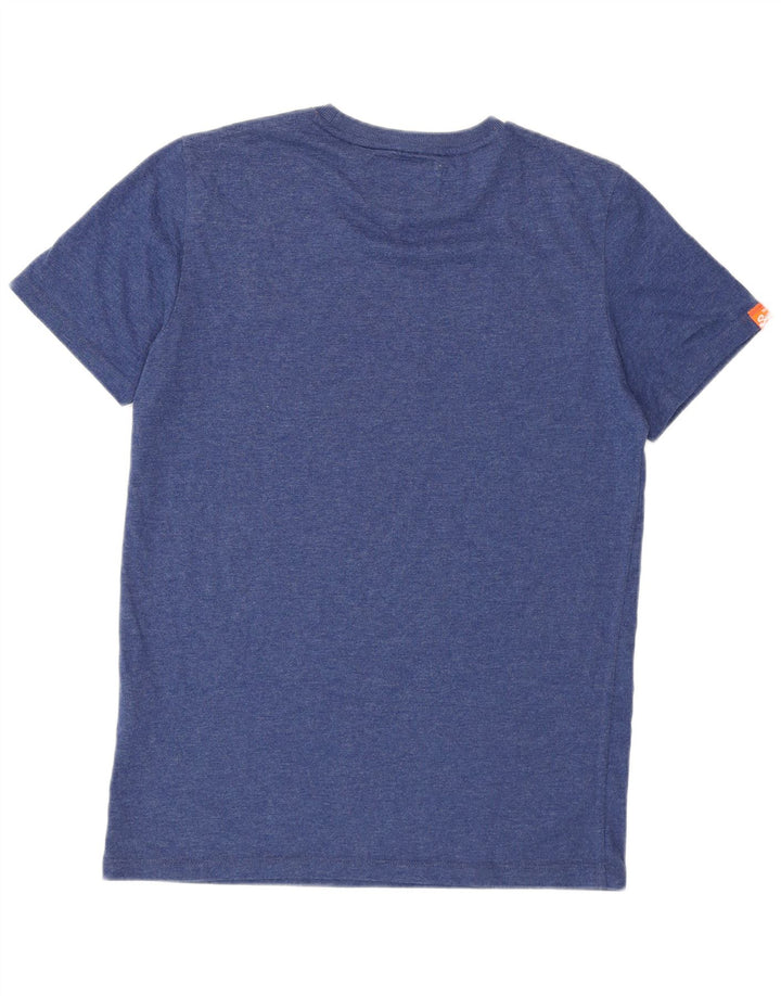 Мужская футболка Superdry Top из хлопка среднего цвета синего цвета
