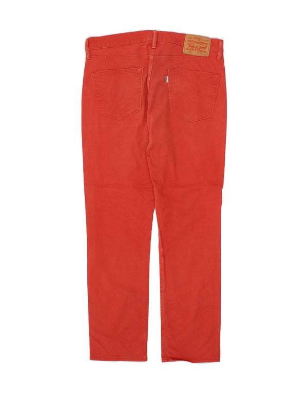 LEVI'S Mens Tapered Casual Trousers W34 L32 Orange Cotton