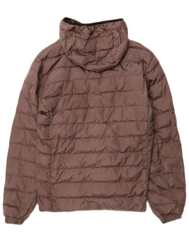 REFRIGIWEAR Mens Hooded Padded Jacket EU 46 Small Grey Polyamide
