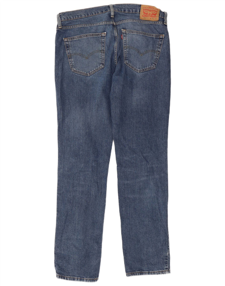 Мужские узкие джинсы LEVI'S W36 L34 синие, хлопок