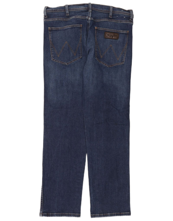 Мужские прямые джинсы Wrangler W36 L32, синий хлопок