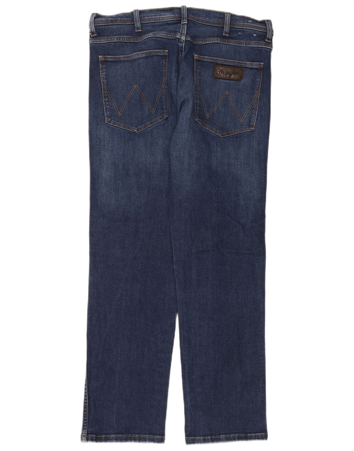 Мужские прямые джинсы Wrangler W36 L32, синий хлопок