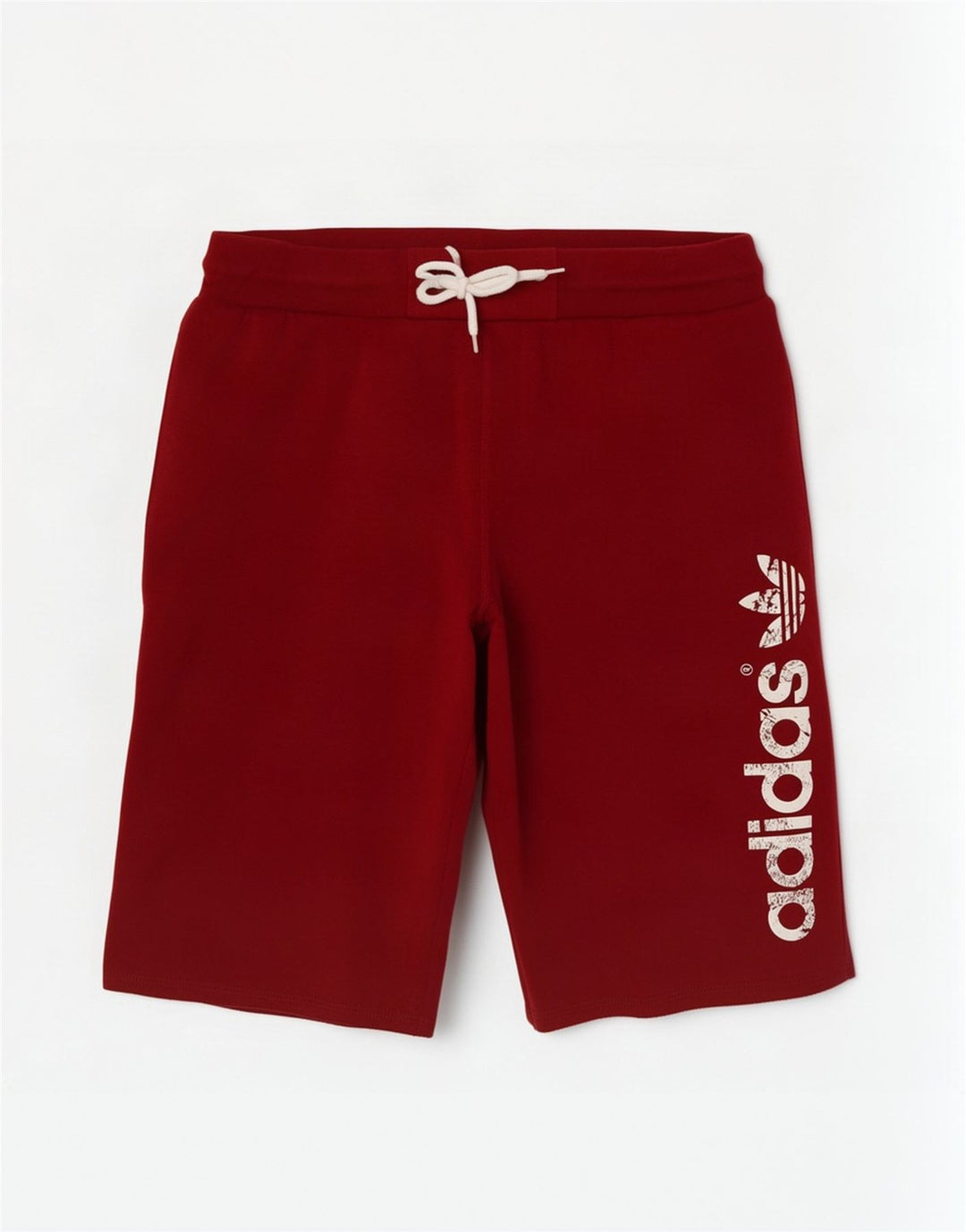 Мужские спортивные шорты Adidas с рисунком, средний бордовый хлопок, хлопок
