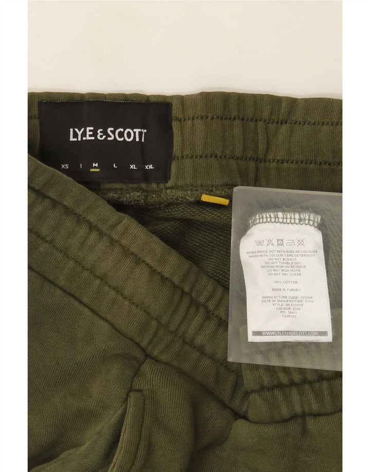 Мужские спортивные брюки Lyle & Scott, джоггеры, средний зеленый хлопок, хлопок