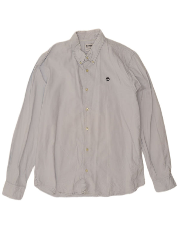 Мужская рубашка приталенного кроя Timberland XL, синяя, хлопок