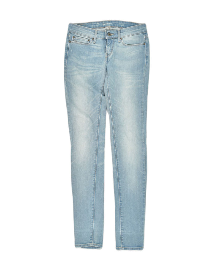 VINTAGE Womens Modern Rise Skinny Jeans W28 L32 Blue Cotton | Vintage Vintage | Thrift | Second-Hand Vintage | Used Clothing | Messina Hembry 