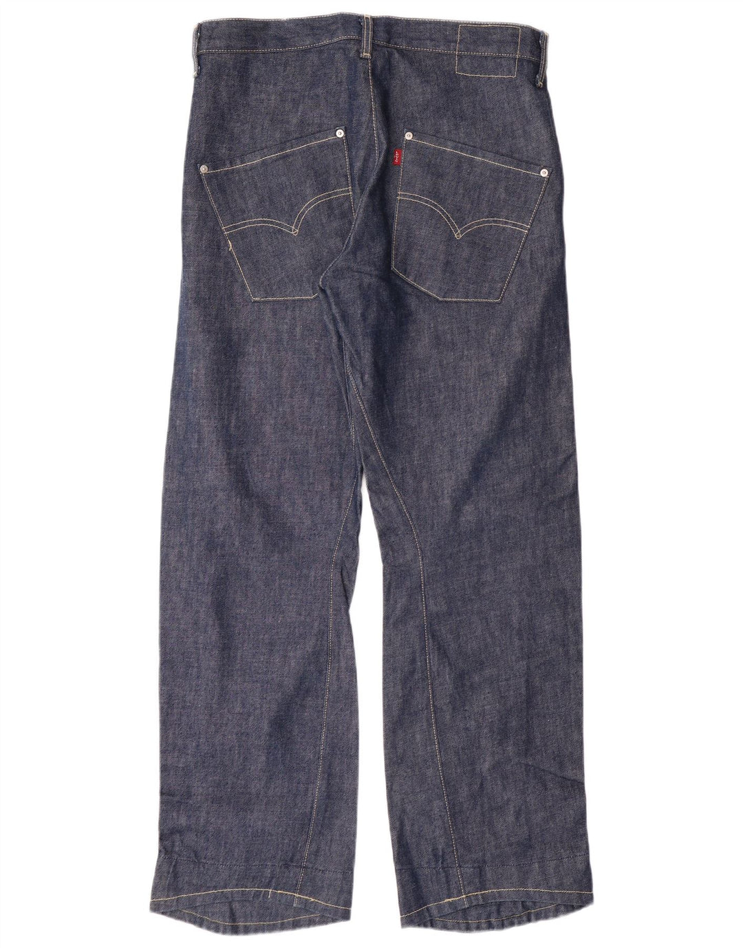 Мужские прямые джинсы LEVI'S 501 W32 L30 синие хлопковые классические