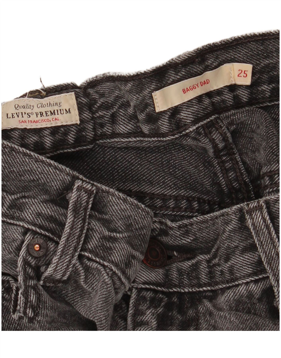 Женские свободные джинсы LEVI'S Baggy Dad W25 L28 Серые