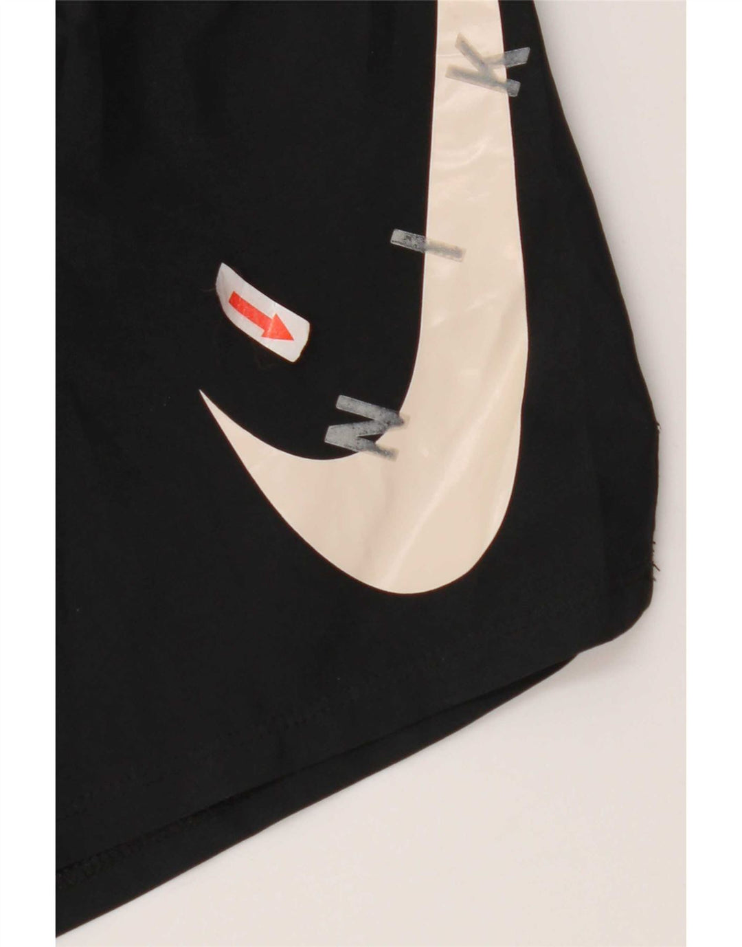 Женские спортивные шорты Nike Dri Fit с графическим рисунком UK 14, средний черный полиэстер