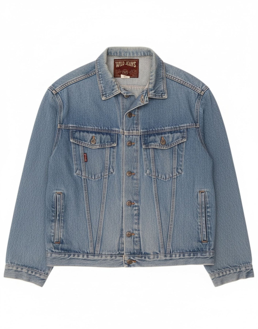 Мужская джинсовая куртка Wild Jeans UK 42 XL, синяя, хлопок