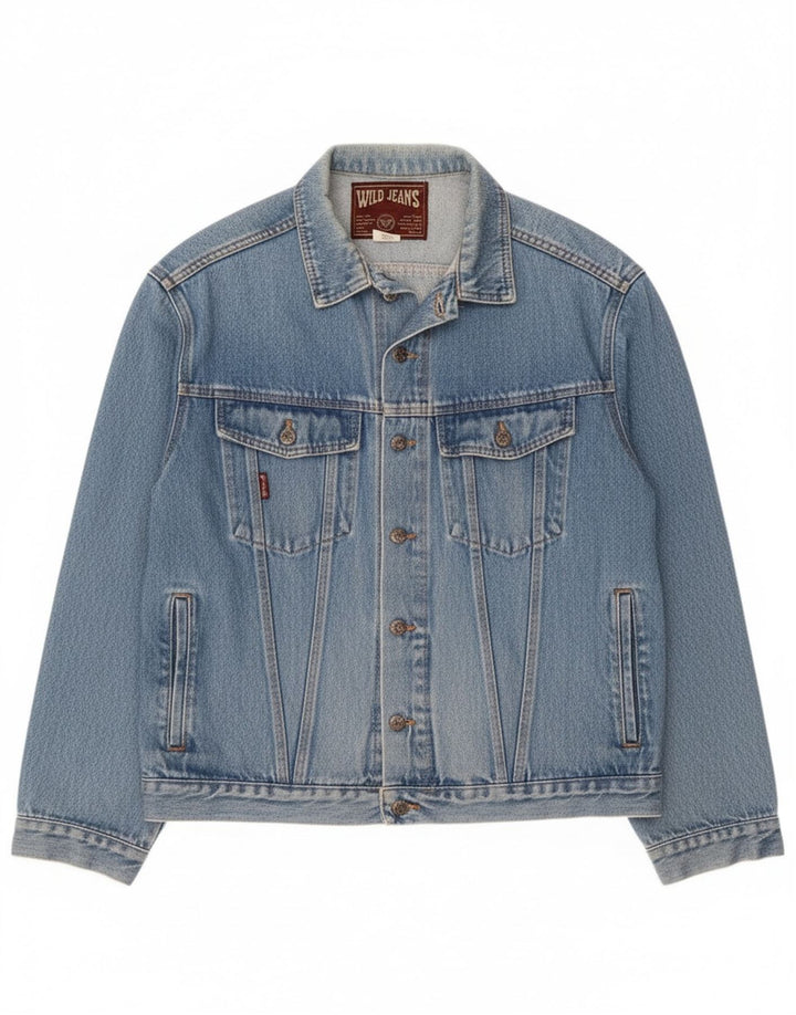 Мужская джинсовая куртка Wild Jeans UK 42 XL, синяя, хлопок