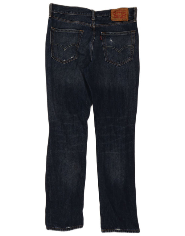 Levi's Womens 511 Distressed Slim Jeans W31 L30 Blue Cotton
