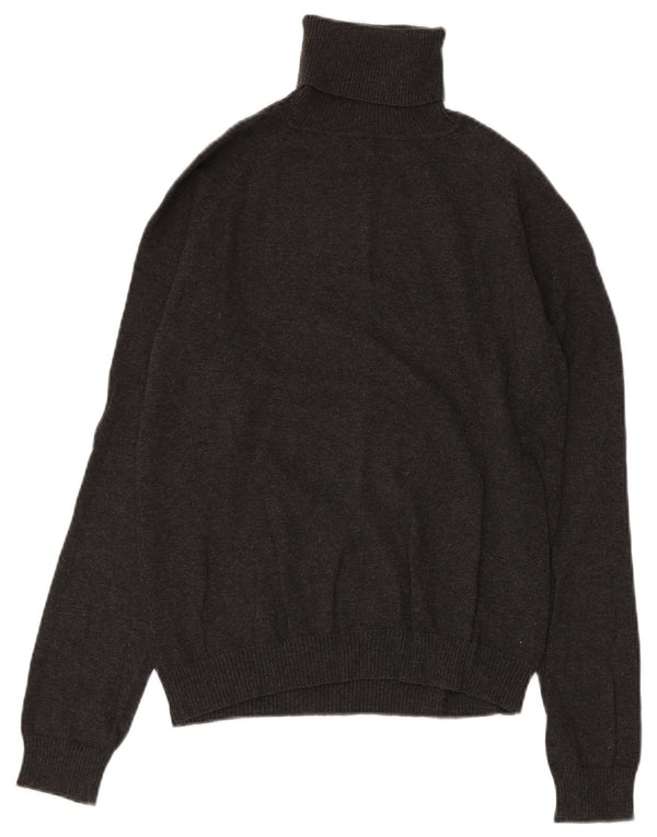 Женский джемпер с высоким воротником ZARA UK 18 XL, серый хлопок