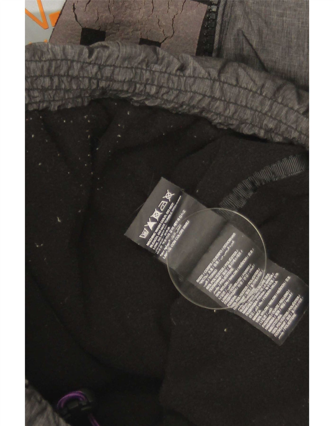 Женская утепленная куртка с графическим рисунком Superdry UK 6 XS Серый полиэстер