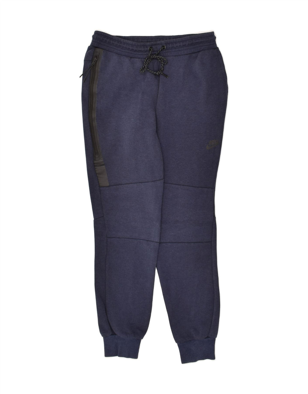 NIKE Womens Tracksuit Trousers Joggers UK 8 Small Navy Blue Cotton | Vintage Nike | Thrift | Second-Hand Nike | Used Clothing | Messina Hembry 