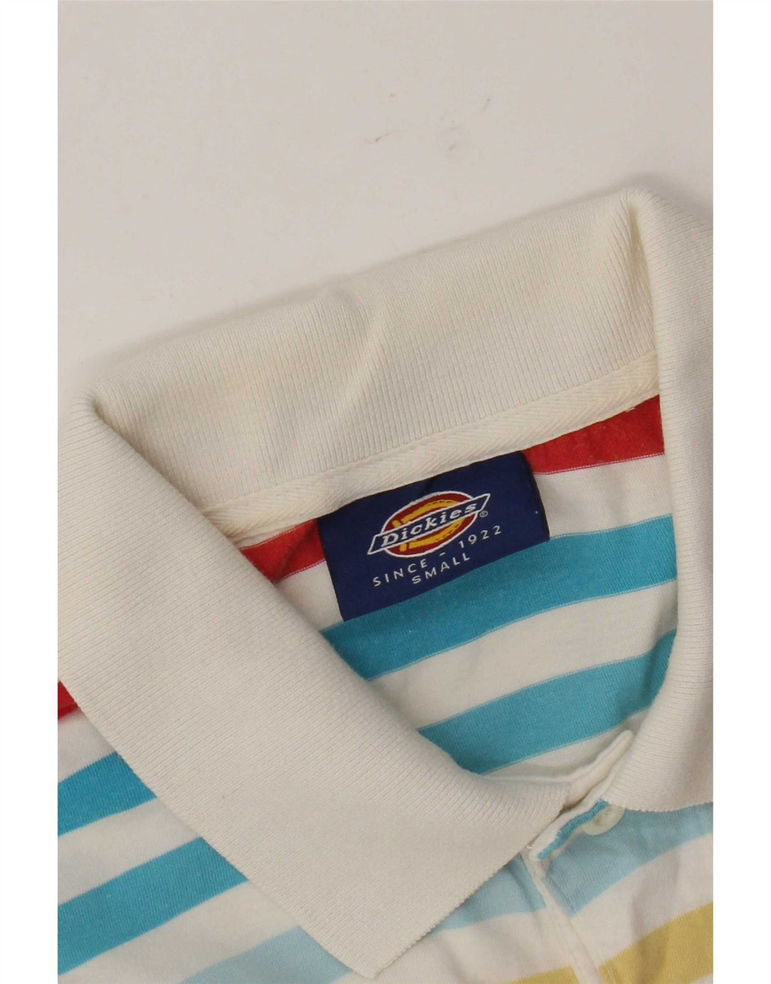 Мужская рубашка-поло Dickies, маленькая, разноцветная в полоску