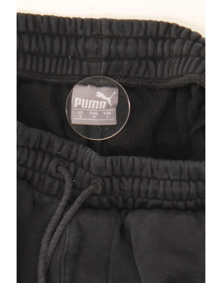 Женские спортивные брюки с графическим рисунком Puma, маленькие черные брюки для бега