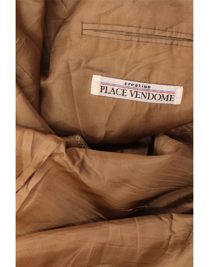 Мужской пиджак PLACE VENDOME с 2 пуговицами, Великобритания, 40, большой, бежевый, шерстяной