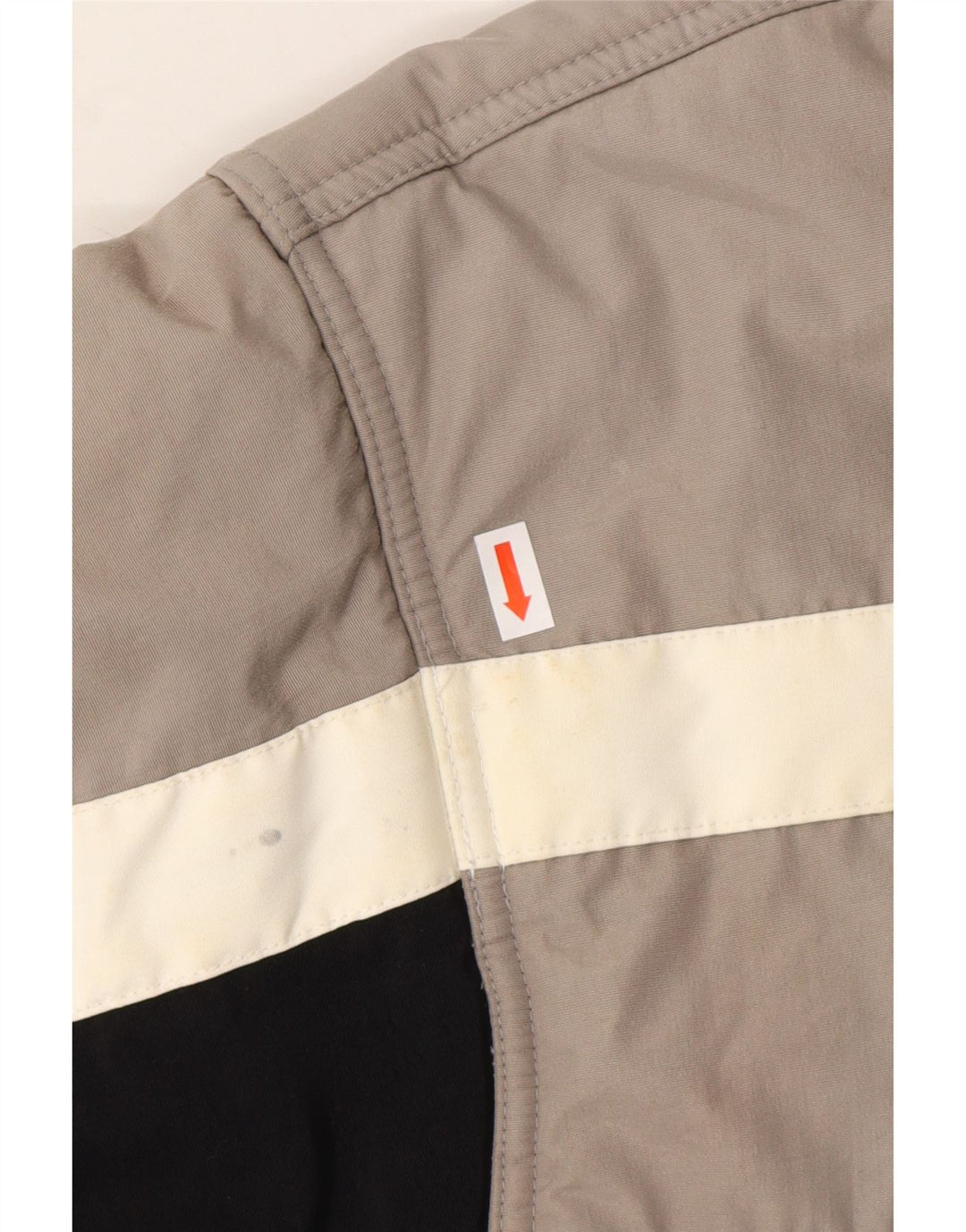 Мужская стеганая куртка FILA UK 38, средний черный, полиамид с цветными блоками