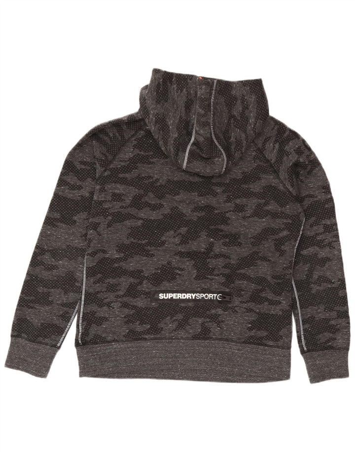 Женский спортивный костюм Superdry с рисунком UK 18 XL, серый камуфляжный полиэстер