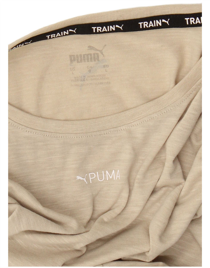 Футболка мужская Puma большая, бежевая в крапинку