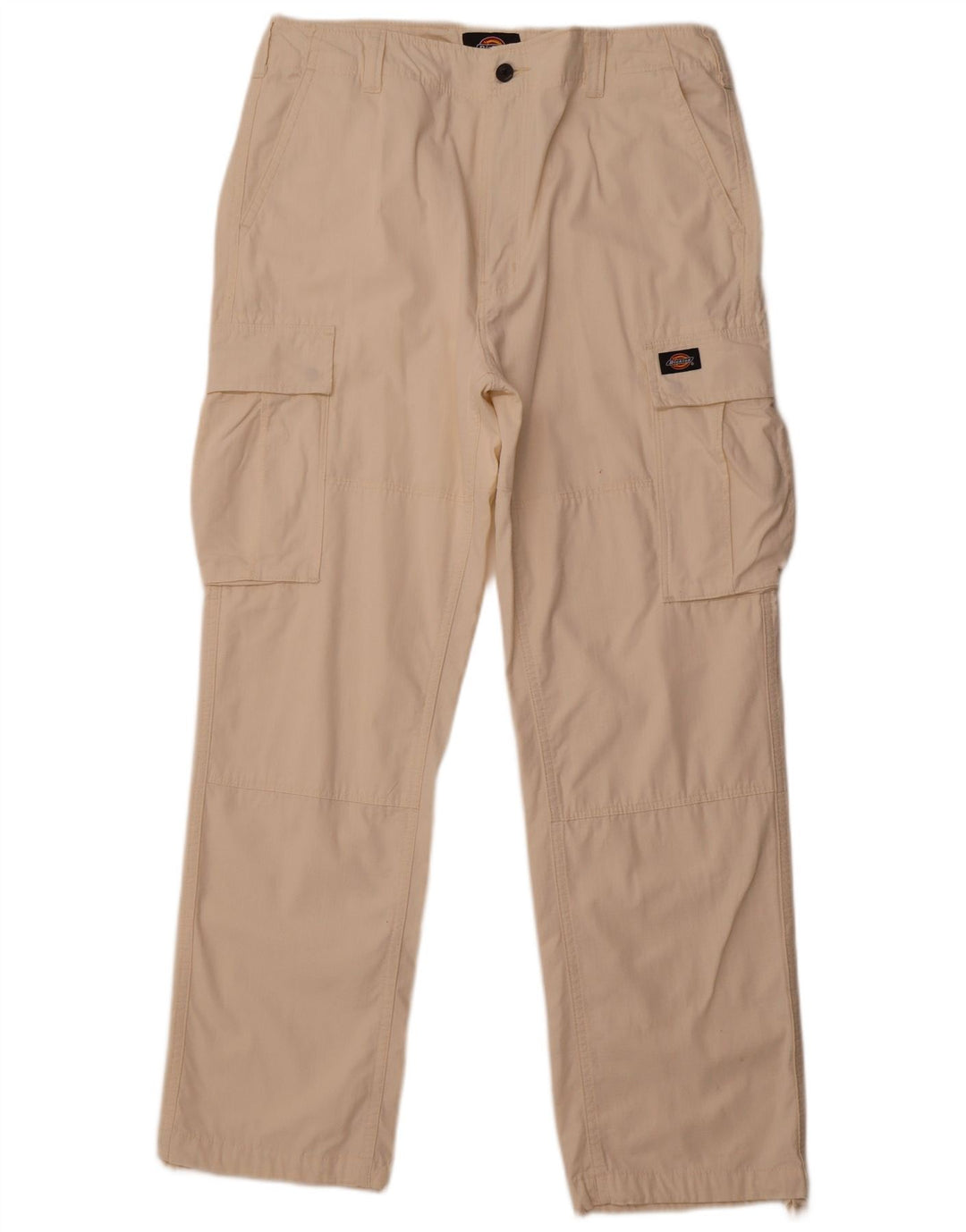 DICKIES Мужские прямые брюки-карго W34 L32 Off White Cotton