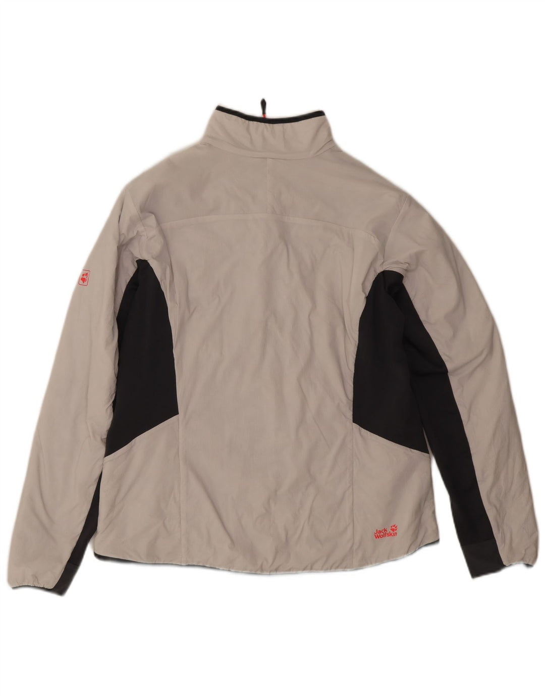 Женская ветровка Jack Wolfskin UK 18 XL белого цвета с цветными блоками