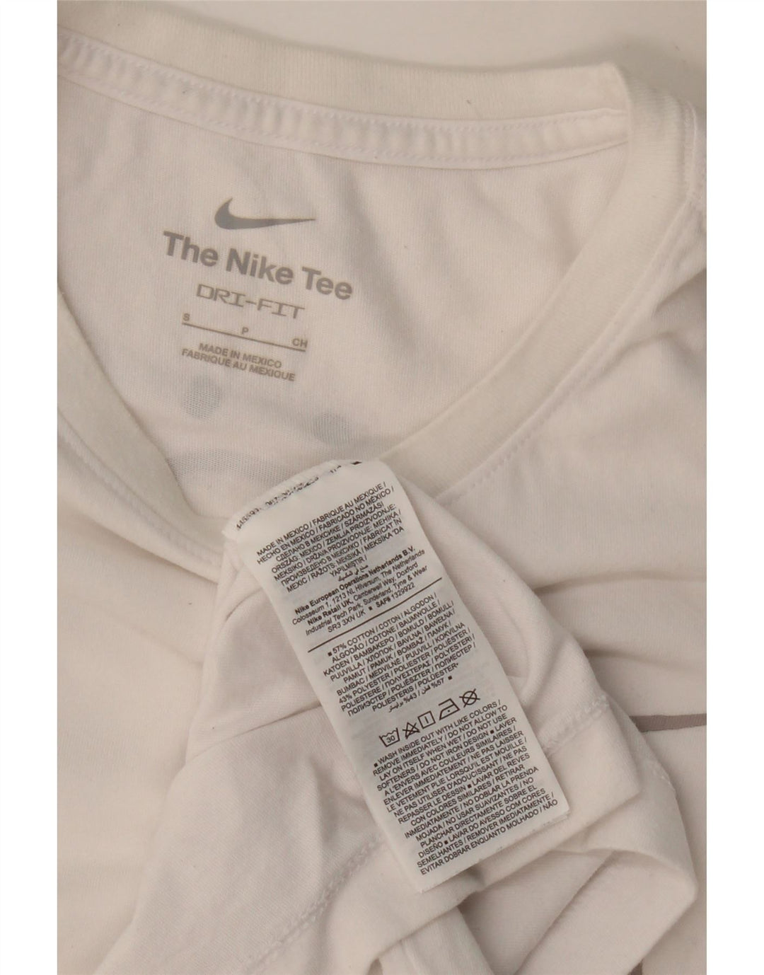 Мужская футболка NIKE Dri Fit с рисунком, маленький белый хлопковый топ