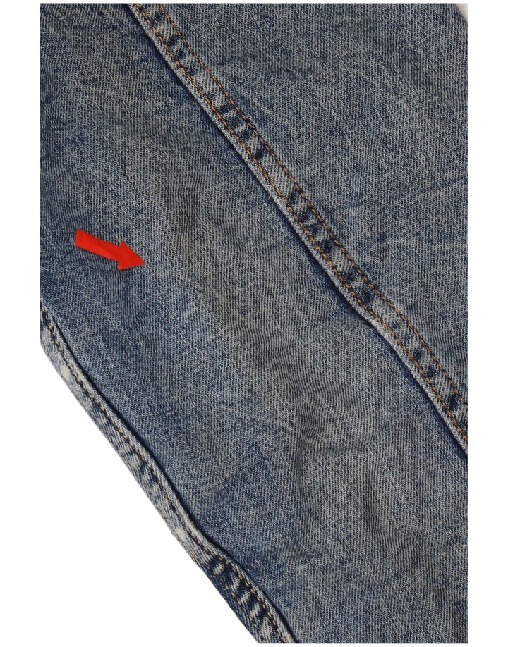 Мужская джинсовая куртка Levi's Sherpa UK 36, маленькая синяя, хлопок