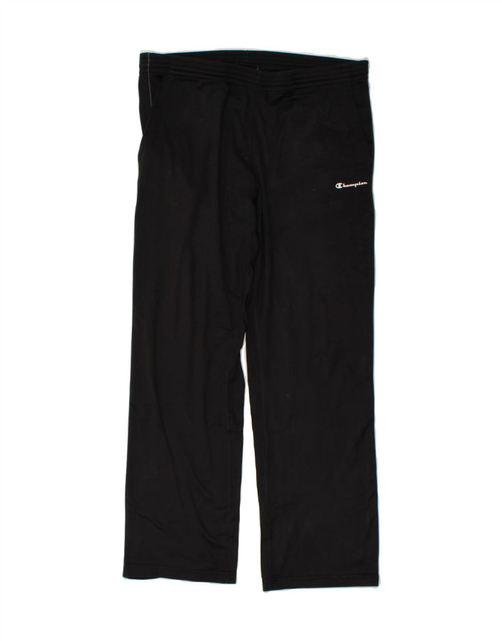 CHAMPION Mens Tracksuit Trousers Medium Black Polyester Vintage Champion and Second-Hand Champion from Messina Hembry 