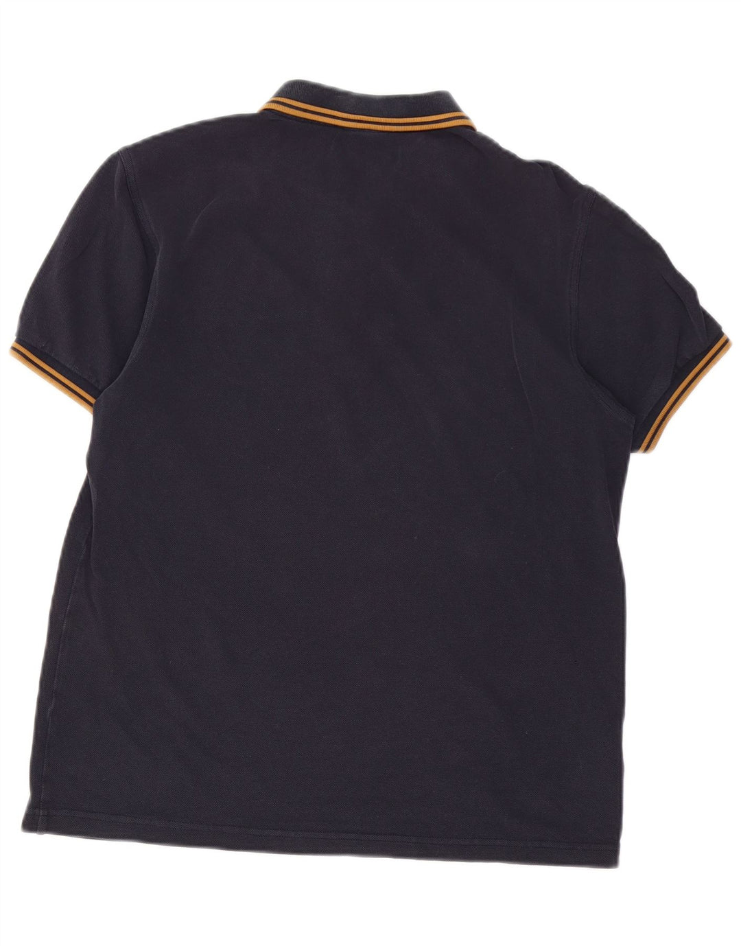 Мужская рубашка-поло Fred Perry среднего размера, темно-синяя, хлопок