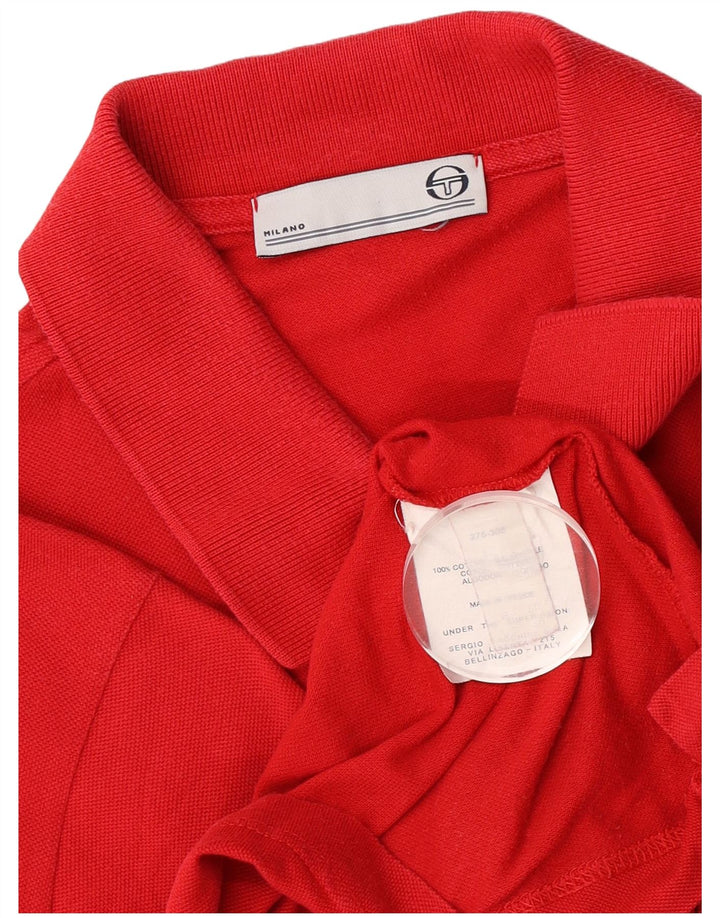 Мужская рубашка-поло Sergio Tacchini IT 50, средний красный хлопок