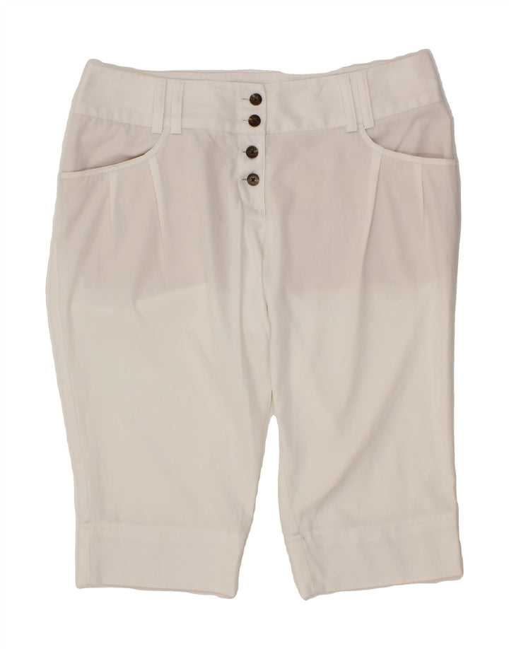 ADIDAS Womens Climalite Casual Shorts US 12 Large W32 White Vintage Adidas and Second-Hand Adidas from Messina Hembry 