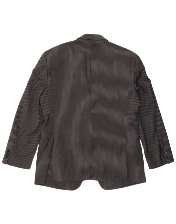 Мужской пиджак Tommy Hilfiger с 2 пуговицами UK 40, большая серая шерстяная полоска