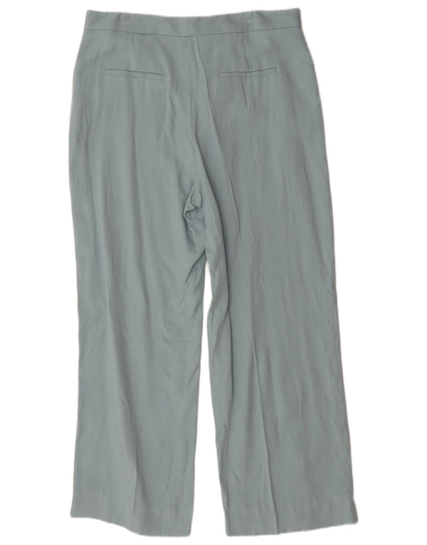 Женские прямые брюки чинос Zara, большие, W30 L27, синие, лиоцелл