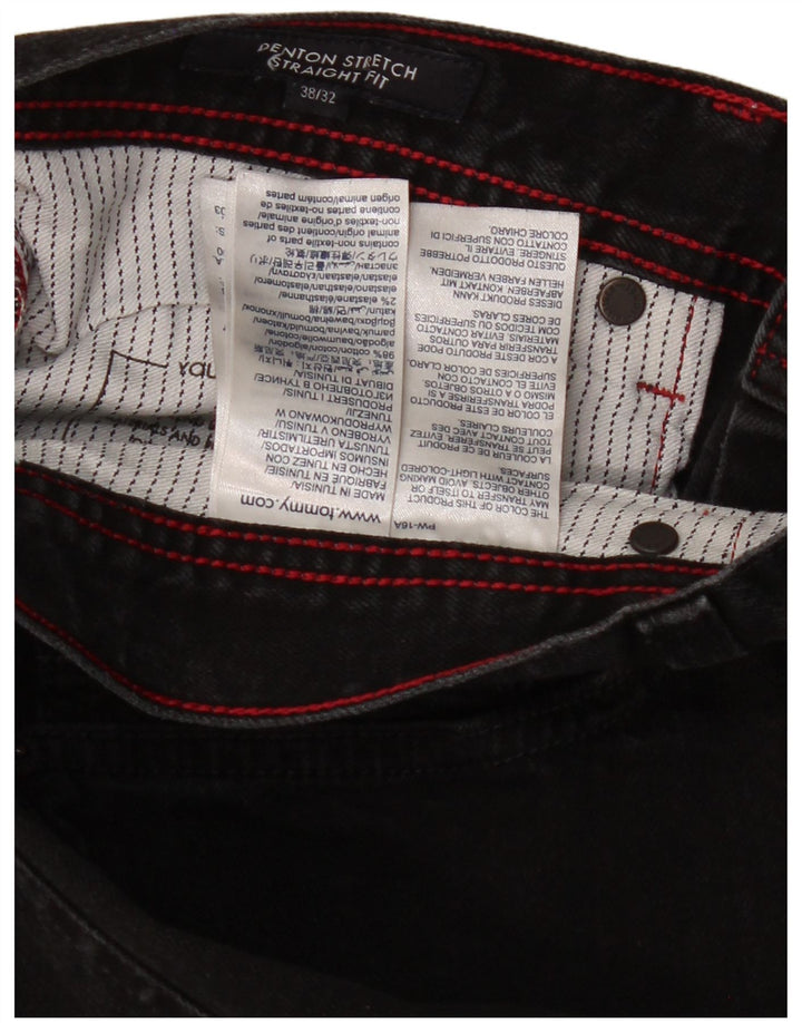 Мужские прямые джинсы TOMMY HILFIGER Denton W38 L23, черный хлопок