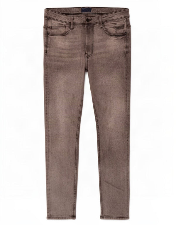 Мужские джинсы скинни Zara EU 44, большие W34 L30, серые